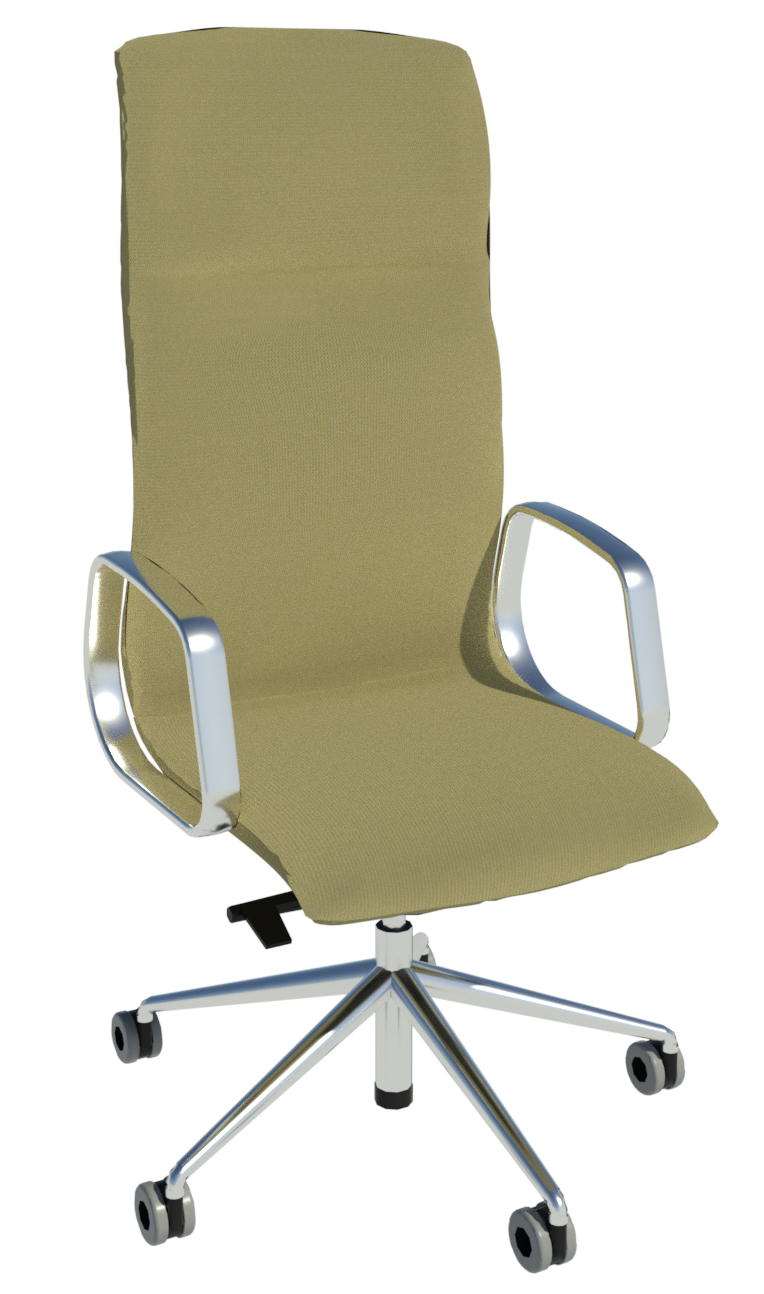 Revit render showing Decide chair in the Cyber 56/1701.